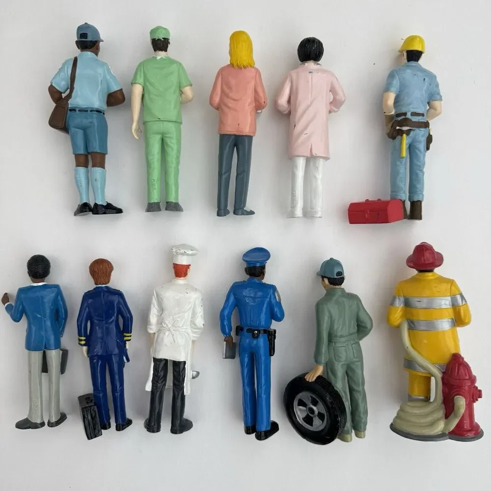 11 Vtg‎ Lakeshore Learning Career Figures Fireman Chef Doctor Teacher Police….